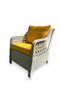 Hanah Home Conjunto de Jardín Rondi Amarillo y Gris